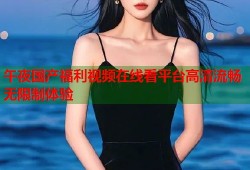 午夜国产福利视频在线看平台高清流畅无限制体验
