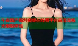 午夜国产福利视频在线看平台高清流畅无限制体验