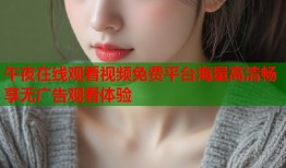 午夜在线观看视频免费平台海量高清畅享无广告观看体验