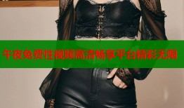 午夜免费性视频高清畅享平台精彩无限