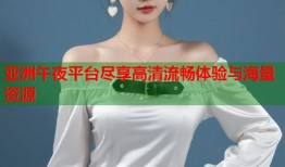 亚洲午夜平台尽享高清流畅体验与海量资源
