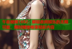 午夜视频1692：解锁夜间娱乐的无限可能，随时随地畅享精彩内容