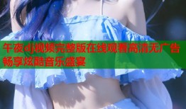 午夜dj视频完整版在线观看高清无广告畅享炫酷音乐盛宴