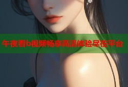 午夜看b视频畅享高清体验尽在平台