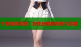 午夜视频诱惑：探索夜晚的秘密与激情