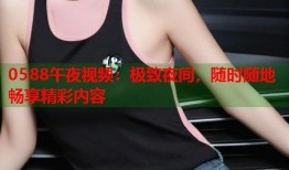 0588午夜视频：极致夜间，随时随地畅享精彩内容