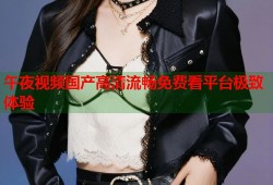午夜视频国产高清流畅免费看平台极致体验