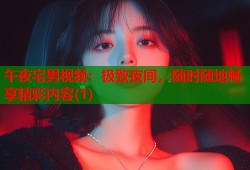 午夜宅男视频：极致夜间，随时随地畅享精彩内容(1)