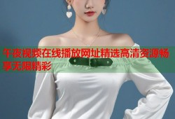 午夜视频在线播放网址精选高清资源畅享无限精彩