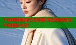 午夜嘿嘿视频在线观看 极速畅享高清午夜精彩内容