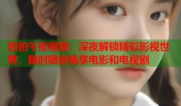 拍拍午夜视频：深夜解锁精彩影视世界，随时随地畅享电影和电视剧
