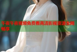午夜午夜视频免费看高清影视资源全网畅享