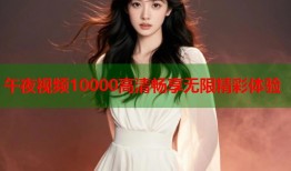 午夜视频10000高清畅享无限精彩体验