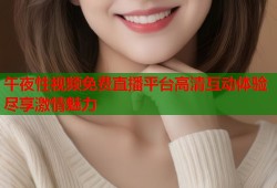 午夜性视频免费直播平台高清互动体验尽享激情魅力