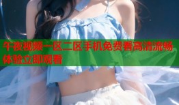 午夜视频一区二区手机免费看高清流畅体验立即观看
