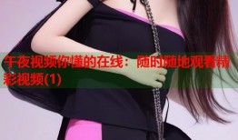 午夜视频你懂的在线：随时随地观看精彩视频(1)