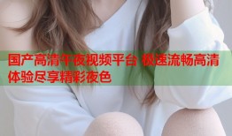 国产高清午夜视频平台 极速流畅高清体验尽享精彩夜色