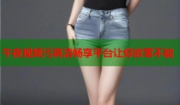 午夜视频污高清畅享平台让你欲罢不能