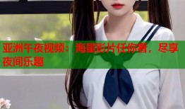 亚洲午夜视频：海量影片任你看，尽享夜间乐趣