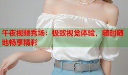 午夜视频秀场：极致视觉体验，随时随地畅享精彩