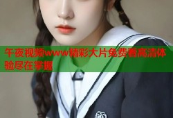 午夜视频www精彩大片免费看高清体验尽在掌握