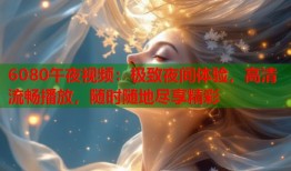 6080午夜视频：极致夜间体验，高清流畅播放，随时随地尽享精彩