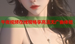 午夜视频在线观畅享高清无广告体验