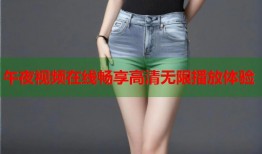 午夜视频在线畅享高清无限播放体验