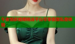 午夜情欲视频精选平台尽享极致私密体验