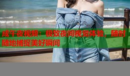 成午夜视频：极致夜间视觉体验，随时随地捕捉美好瞬间