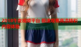 2018午夜视频平台 极速观看高清精彩内容体验