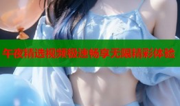 午夜精选视频极速畅享无限精彩体验