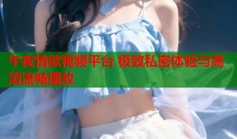 午夜情欲视频平台 极致私密体验与高清流畅播放