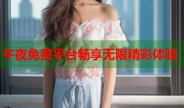 午夜免费平台畅享无限精彩体验