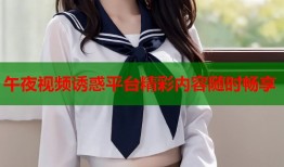午夜视频诱惑平台精彩内容随时畅享