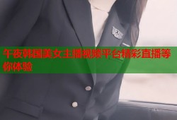 午夜韩国美女主播视频平台精彩直播等你体验