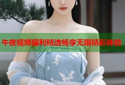 午夜视频福利精选畅享无限精彩体验