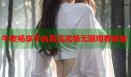 午夜畅享平台高清流畅无限观看体验