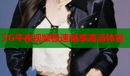 5G午夜视频极速畅享高清体验