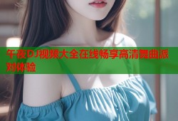 午夜DJ视频大全在线畅享高清舞曲派对体验