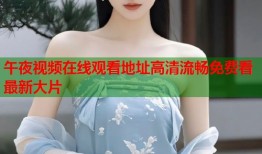 午夜视频在线观看地址高清流畅免费看最新大片