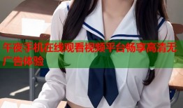 午夜手机在线观看视频平台畅享高清无广告体验