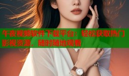 午夜视频软件下载平台：轻松获取热门影视资源，随时随地观看