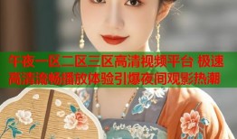 午夜一区二区三区高清视频平台 极速高清流畅播放体验引爆夜间观影热潮