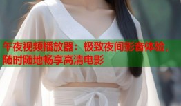 午夜视频播放器：极致夜间影音体验，随时随地畅享高清电影