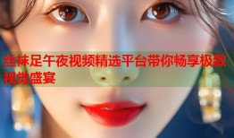 丝袜足午夜视频精选平台带你畅享极致视觉盛宴