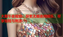 大胆午夜视频：探索无限夜间娱乐，尽享惊险与刺激(1)