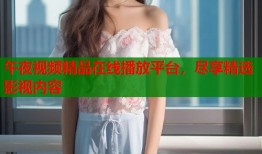 午夜视频精品在线播放平台，尽享精选影视内容