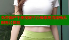免费国产午夜视频平台畅享高清流畅无限看片体验